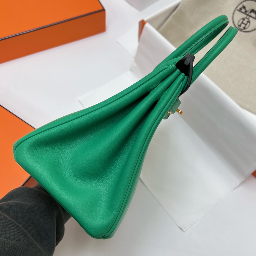 에르메스 버킨백25 벨벳그린 금장 스위프트